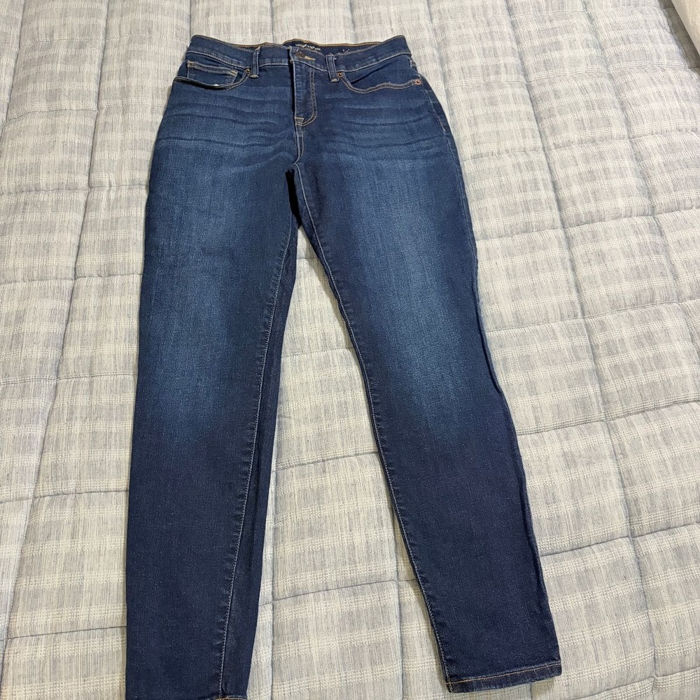Lucky Brand Jeans Ava Mid Rise Skinny Womens 10 Dark Wash Stretch Denim Preowned